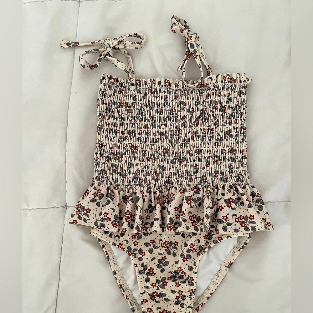 Rylee and Cru floral swimsuit 18-24mo
